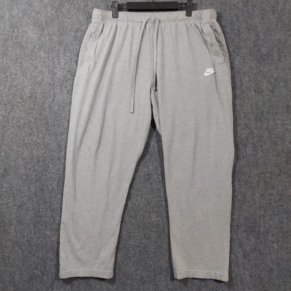 Nike Sweatpants Mens 2XL Swoosh Embroidered Open Hem BV2766-063 - Picture 1 of 9